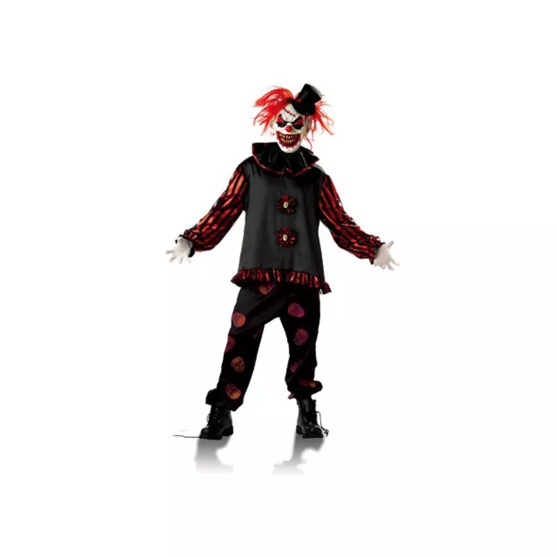 Adult Red Carver the Clown Costume BLACK AND RED ADULT MEDIUM
