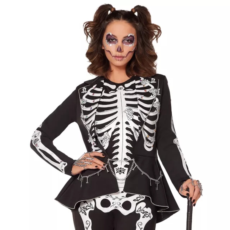 Adult Skeleton Blazer BLACK ADULT SMALL