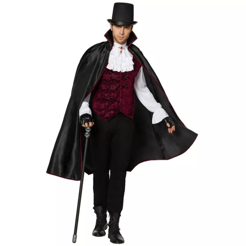 Adult Vampire Costume BLACK ADULT SMALL