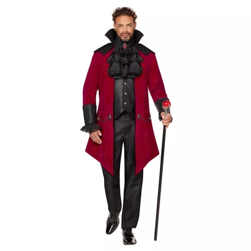 Adult Vampire Lord Costume - The Signature Collection BLACK AND RED ADULT MEDIUM