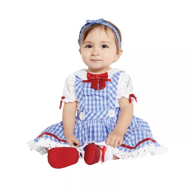 Baby Dorothy Costume - The Wizard of Oz BLUE / WHITE 0 TO 6 MONTHS