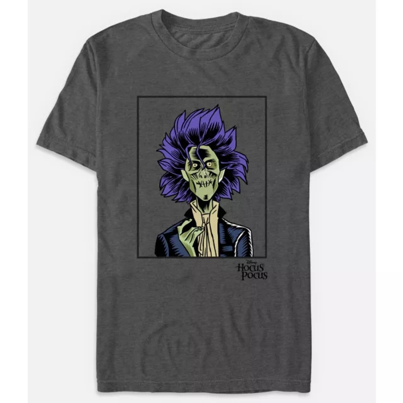 Billy Frame T Shirt - Hocus Pocus CHARCOAL ADULT SMALL
