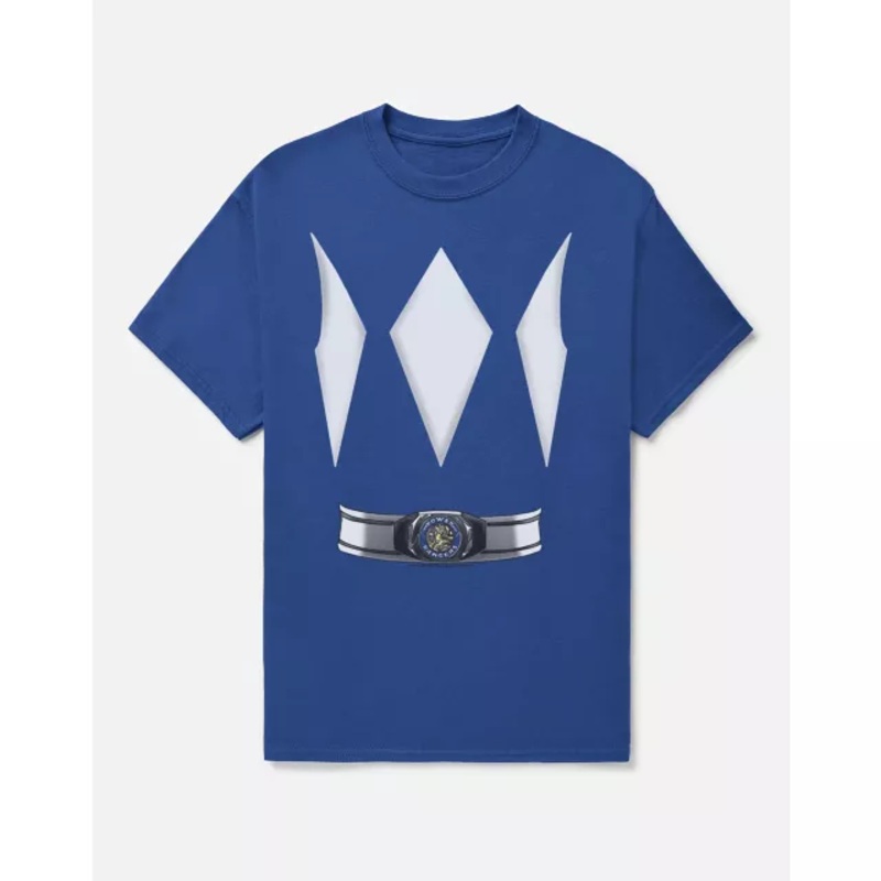 Blue Power Ranger T Shirt BLUE ADULT SMALL