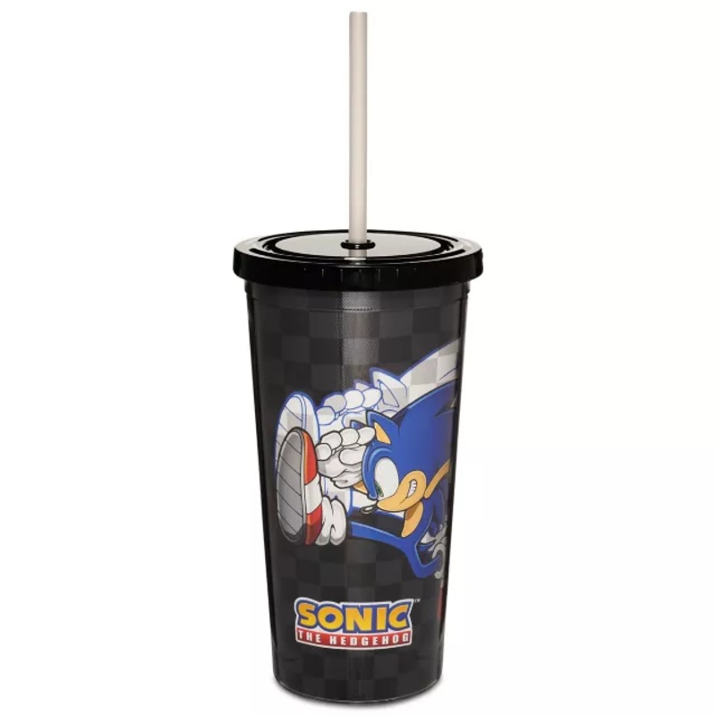 Checkered Flag Sonic the Hedgehog Cup with Straw - 20 oz.