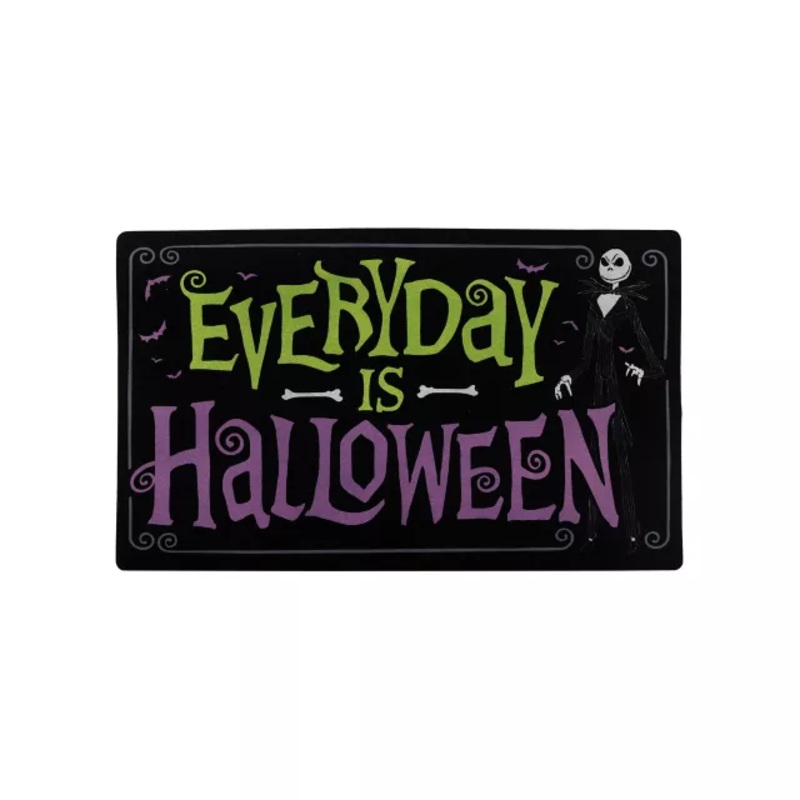 Everyday is Halloween Doormat - The Nightmare Before Christmas BLACK/PURPLE/GREEN