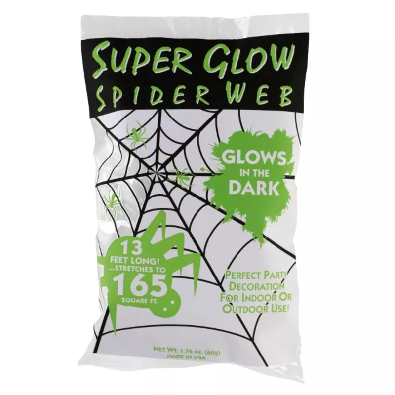 Glow in the Dark Spider Web Decoration GLOW IN THE DARK No Size