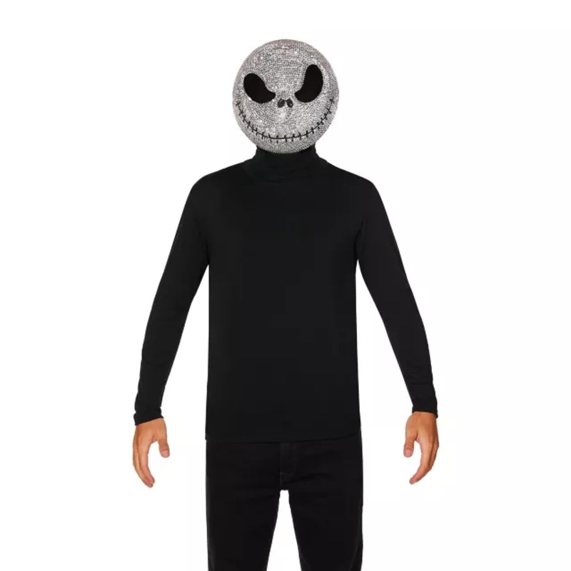 Jack Skellington Bling Half Mask - The Nightmare Before Christmas MULTI-COLOR ONE SIZE FITS MOST