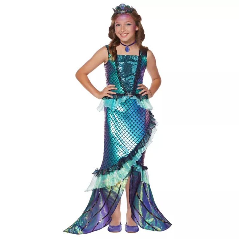 Kids Mystical Mermaid Costume - The Signature Collection TURQUOISE CHILD SMALL
