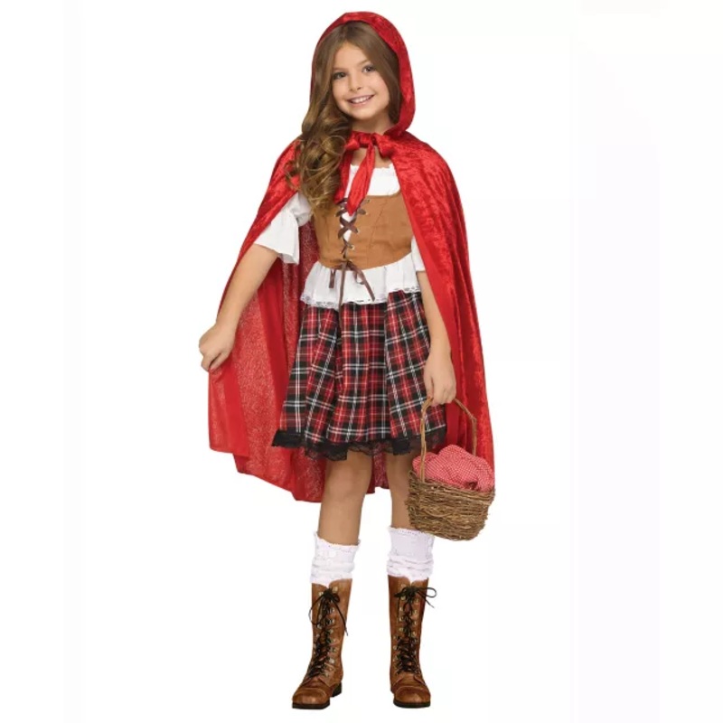 Kids Red Riding Hood Costume RED CHILD SMALL