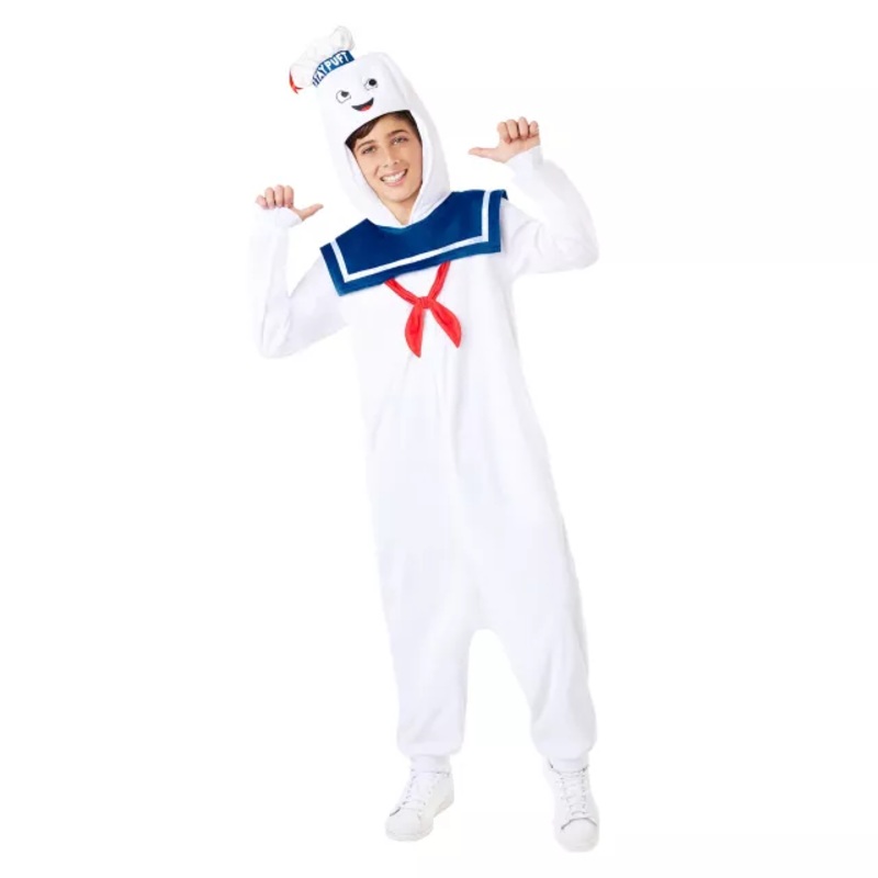 Kids Stay Puft Jumpsuit Costume - Ghostbusters WHITE CHILD SMALL