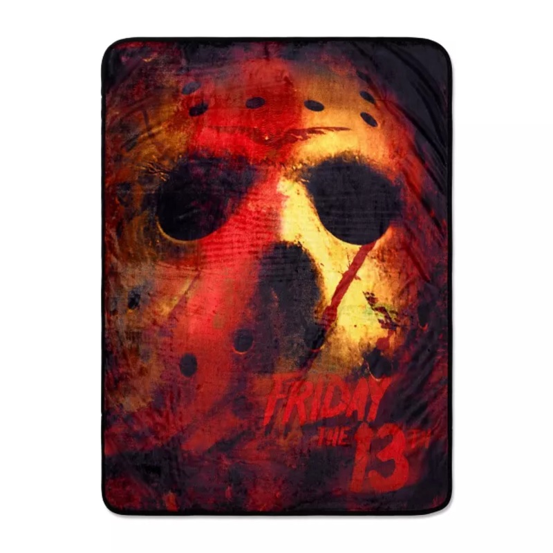 Red Jason Voorhees Fleece Blanket - Friday the 13th MULTI-COLOR 46 IN X 60 IN
