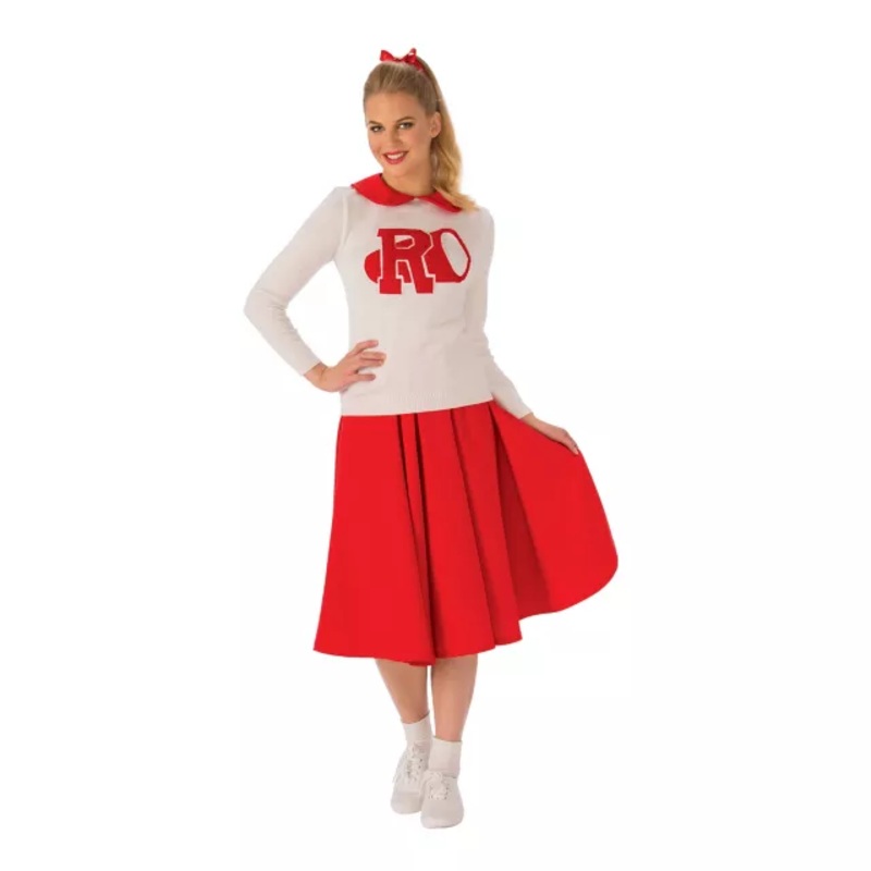 Rydell Cheerleader Costume - Grease RED AND WHITE ONE SIZE FITS MOST
