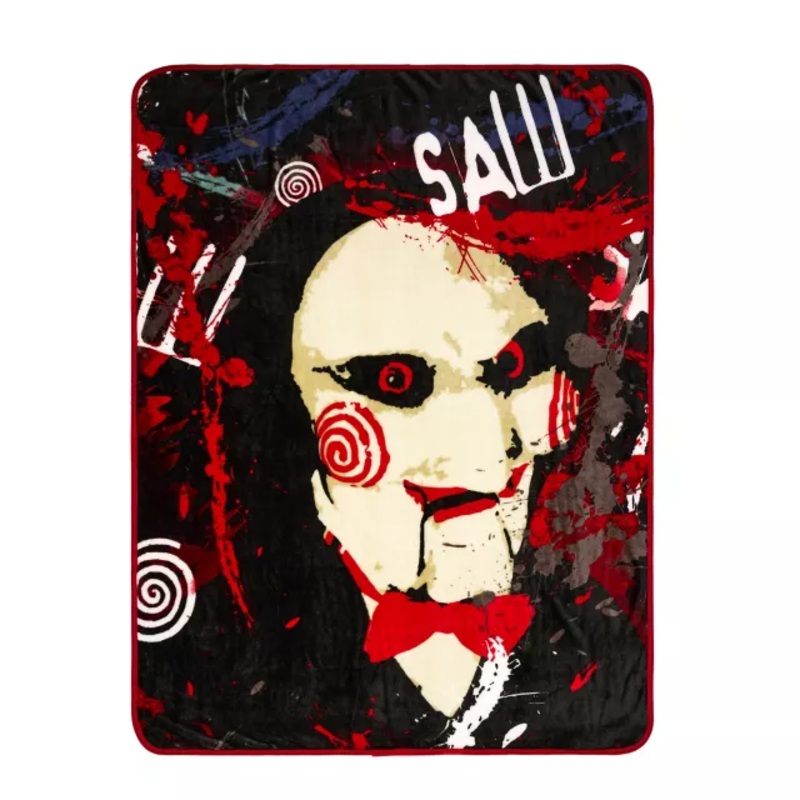 Saw Splatter Fleece Blanket BLACK / MULTI