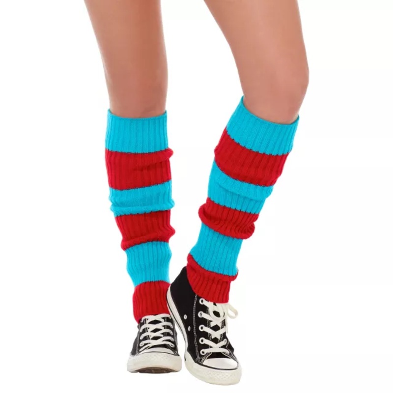 Thing Leg Warmers - Dr. Seuss RED / BLUE ONE SIZE FITS MOST