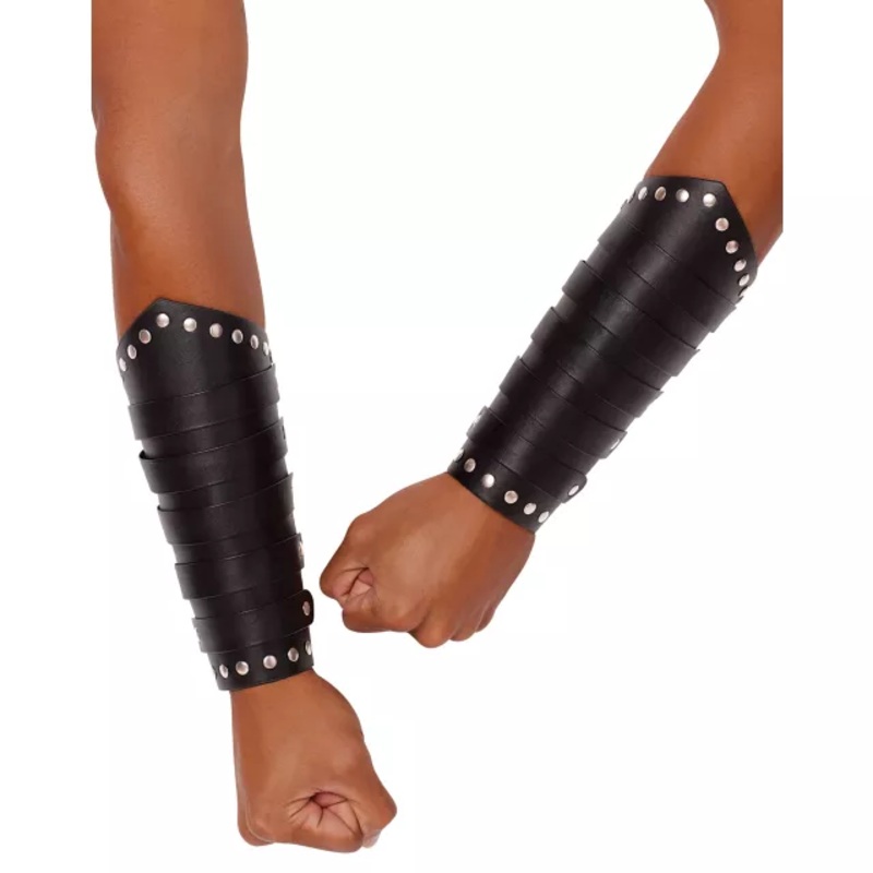 Viking Armor Cuffs BLACK ONE SIZE FITS MOST
