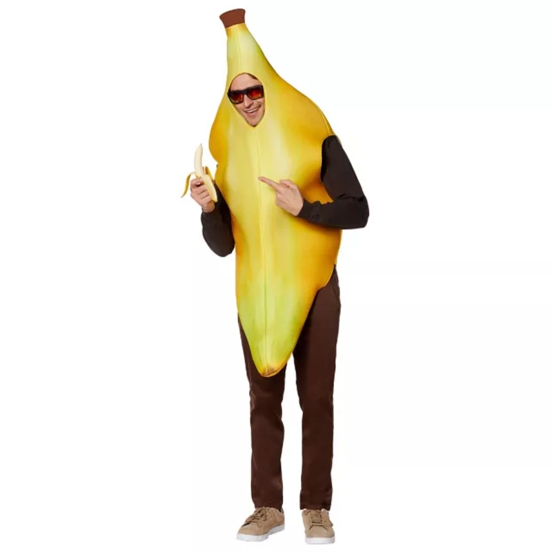 Adult Banana Costume YELLOW SMALL/MEDIUM
