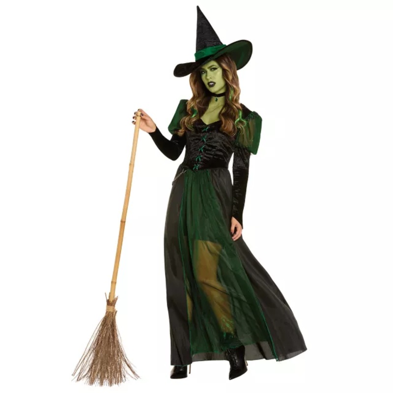 Adult Wicked Witch Plus Size Costume - Wizard of Oz BLACK 1X
