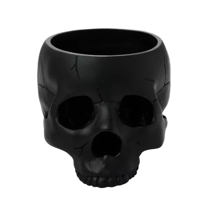 Black Skull Decorative Bowl BLACK