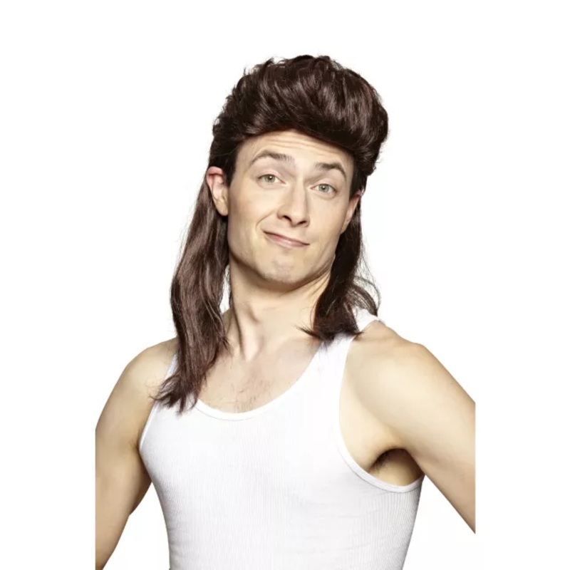 Brown Mullet Wig BROWN ONE SIZE FITS MOST