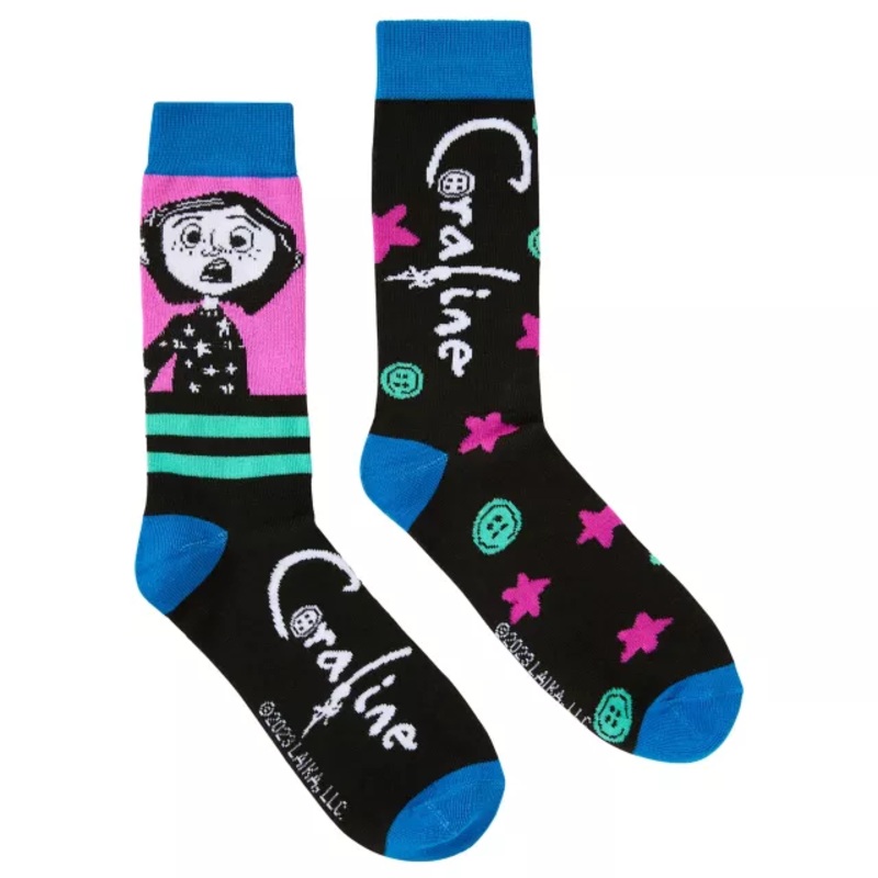 Coraline Crew Socks - 2 Pairs MULTI-COLOR ONE SIZE FITS MOST