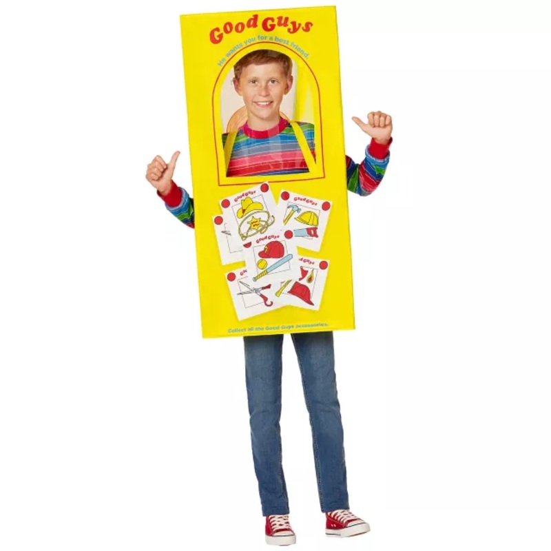 Kids Chucky Box Costume MULTI-COLOR BOYS S/M