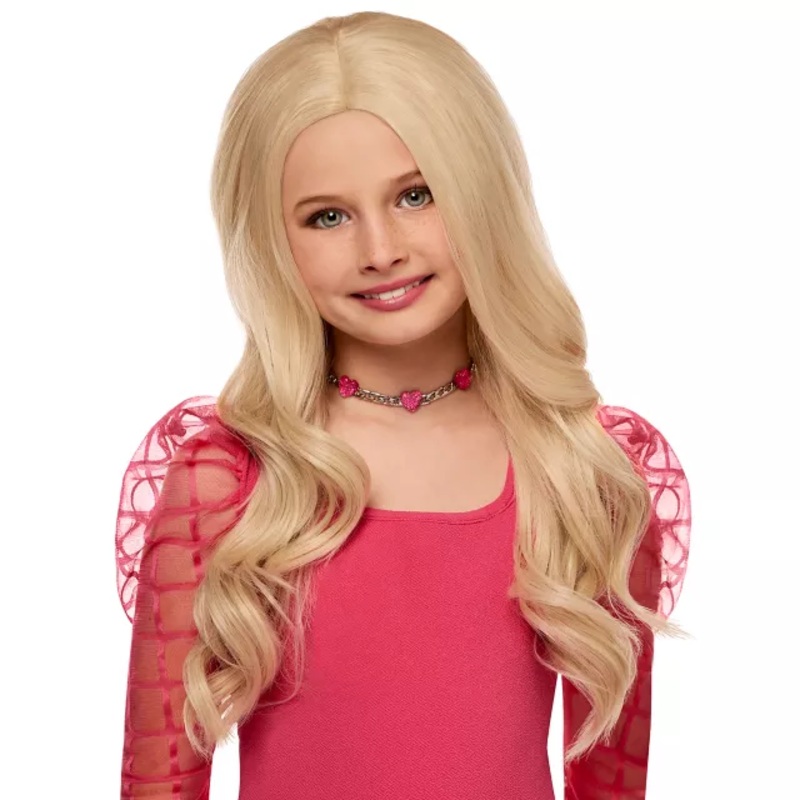 Kids Heat Resistant Blonde Curls Wig BLONDE CHILD ONE SIZE