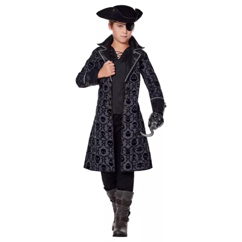 Kids High Seas Pirate Costume BLACK CHILD SMALL