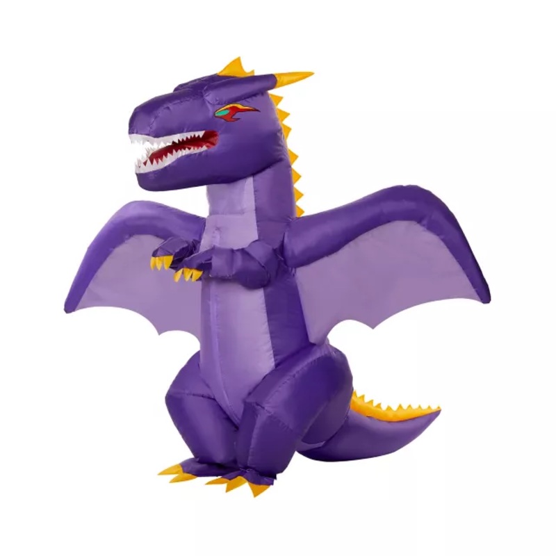 Kids Inflatable Dragon Costume PURPLE CHILD ONE SIZE