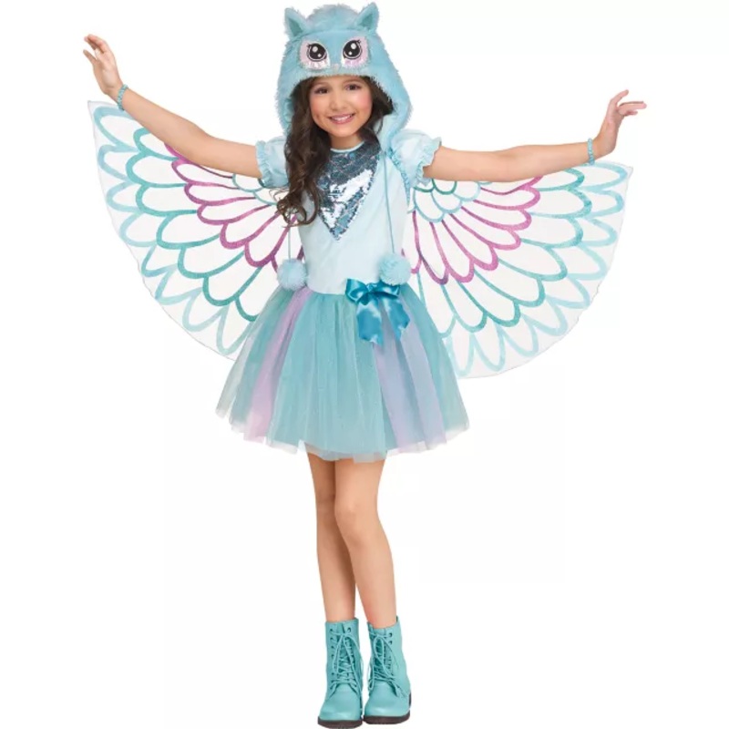 Kids Owl Costume MULTI-COLOR CHILD SMALL