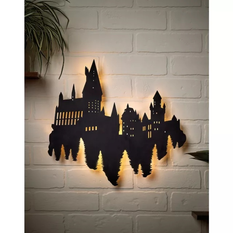 Light-Up Hogwarts Sign - Harry Potter BLACK 15 INCHES