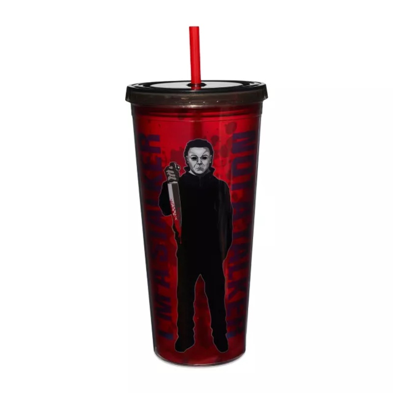 Michael Myers Stalker Cup with Straw 20 oz. - Halloween RED 20 OUNCE