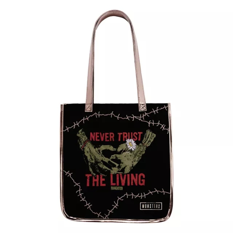 Never Trust the Living Tote Bag - Universal Monsters BLACK ONE SIZE FITS MOST