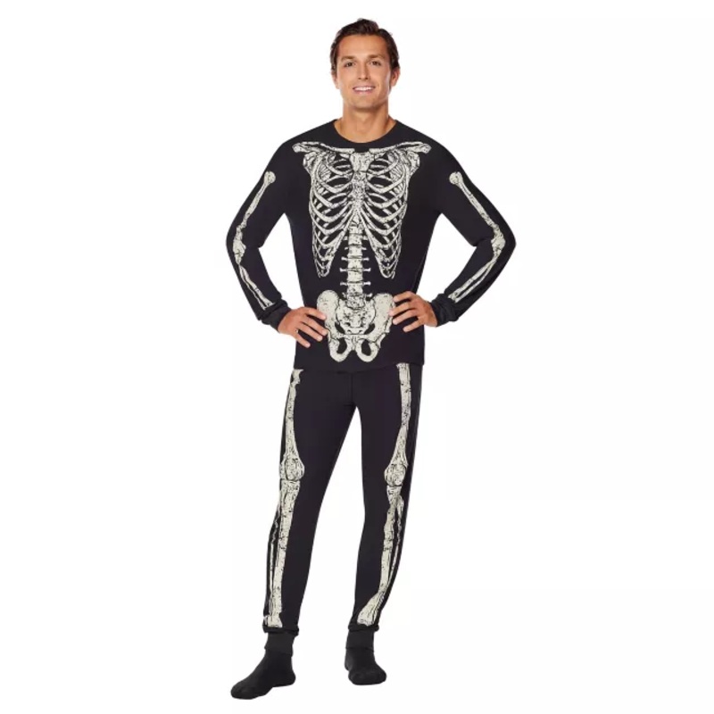 Skeleton Pajama Set MULTI-COLOR ADULT EX SMALL
