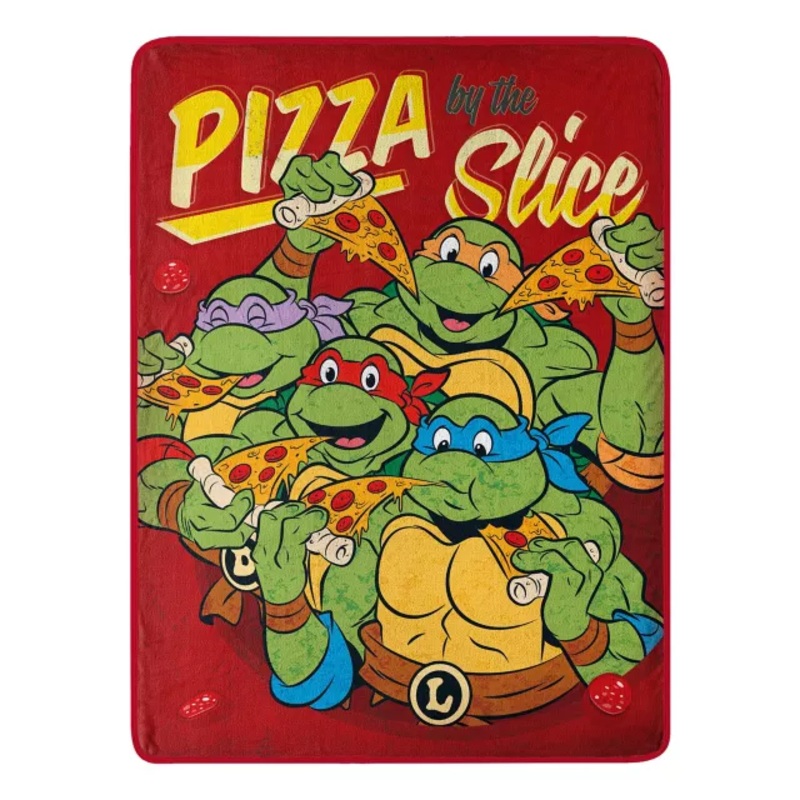 Teenage Mutant Ninja Turtles Nice Slice Fleece Blanket MULTI-COLOR 46 IN X 60 IN