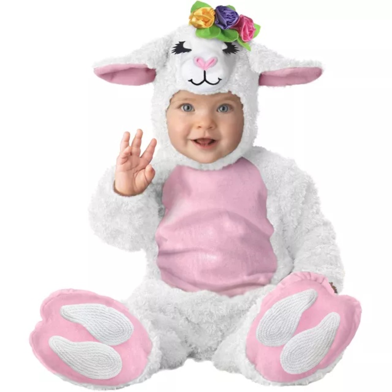 Baby Lovable Lamb Costume WHITE 0 TO 6 MONTHS