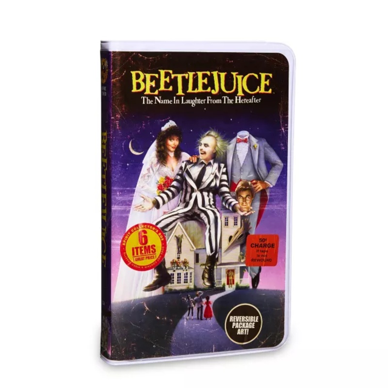 Beetlejuice Video Collector Box BLACK AND  BLUE ONE SIZE FITS MOST
