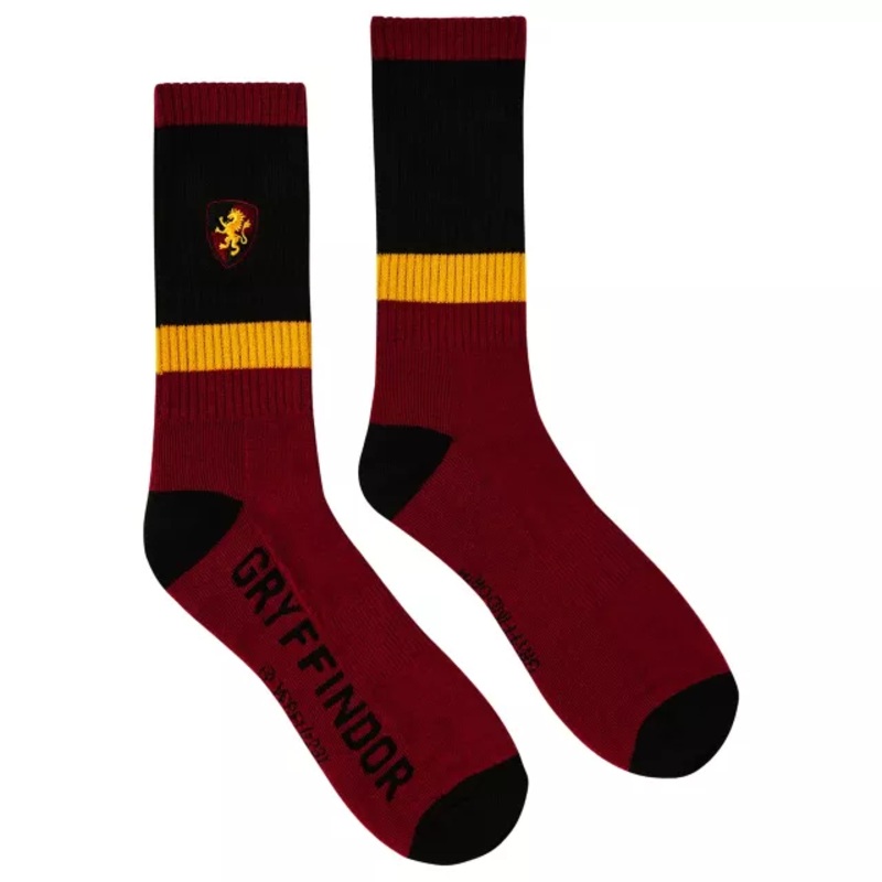 Gryffindor Embroidered Crew Socks - Harry Potter MULTI-COLOR ONE SIZE FITS MOST