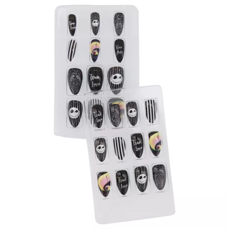 Jack Skellington Press On Nails - The Nightmare Before Christmas BLACK ONE SIZE FITS MOST