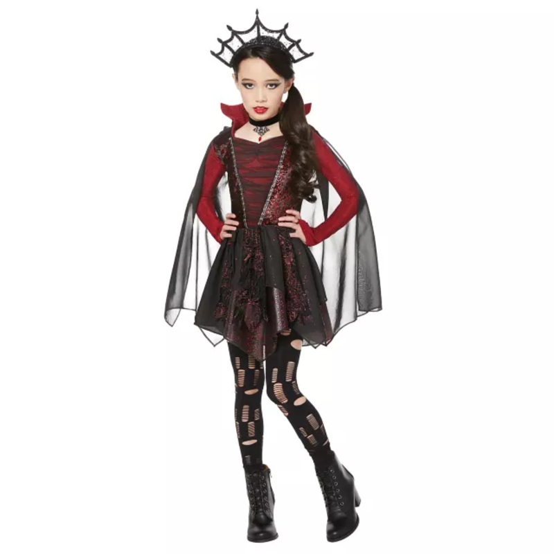 Kids Dark Beauty Costume BLACK AND RED CHILD SMALL