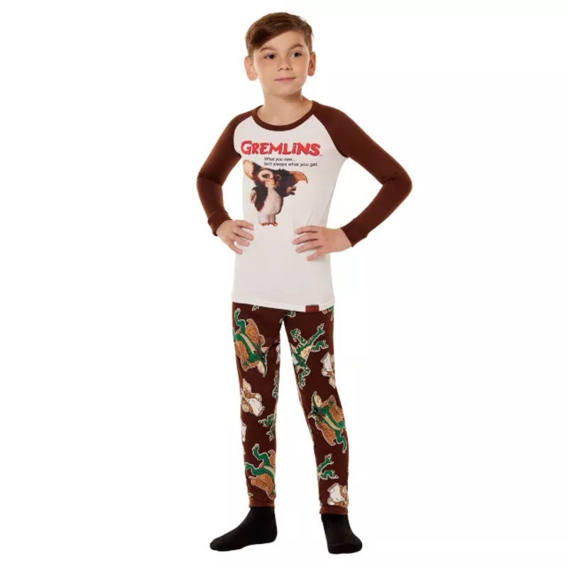Kids Gizmo Pajama Set - Gremlins WHITE AND BROWN CHILD SMALL