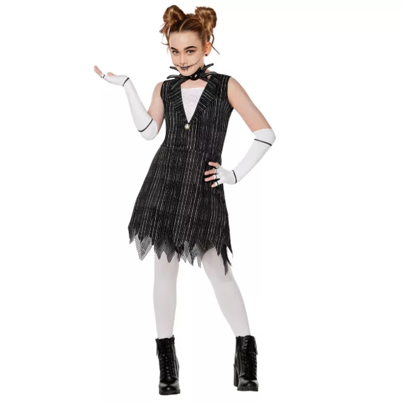 Kids Jack Skellington Dress Costume - The Nightmare Before Christmas BLACK AND WHITE CHILD SMALL