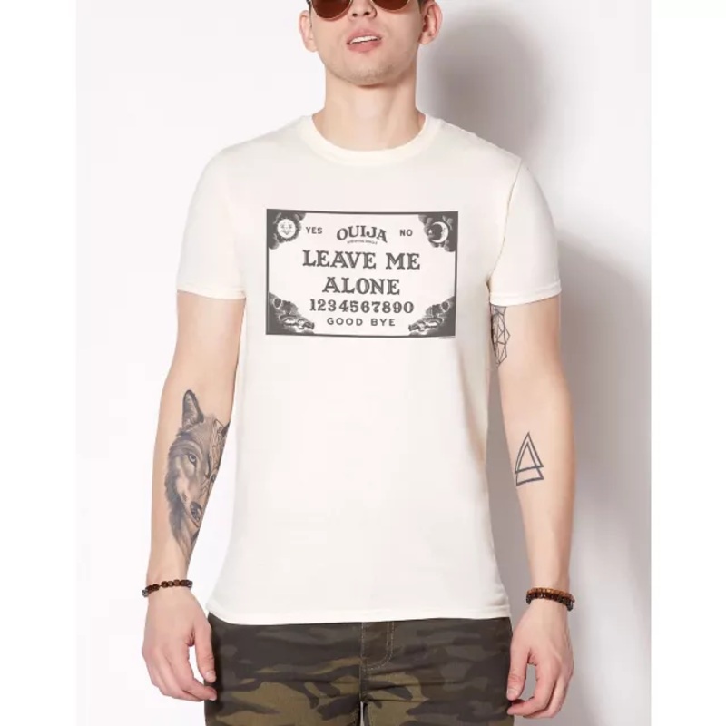 Leave Me Alone Ouija Board T Shirt - Ouija NATURAL ADULT SMALL