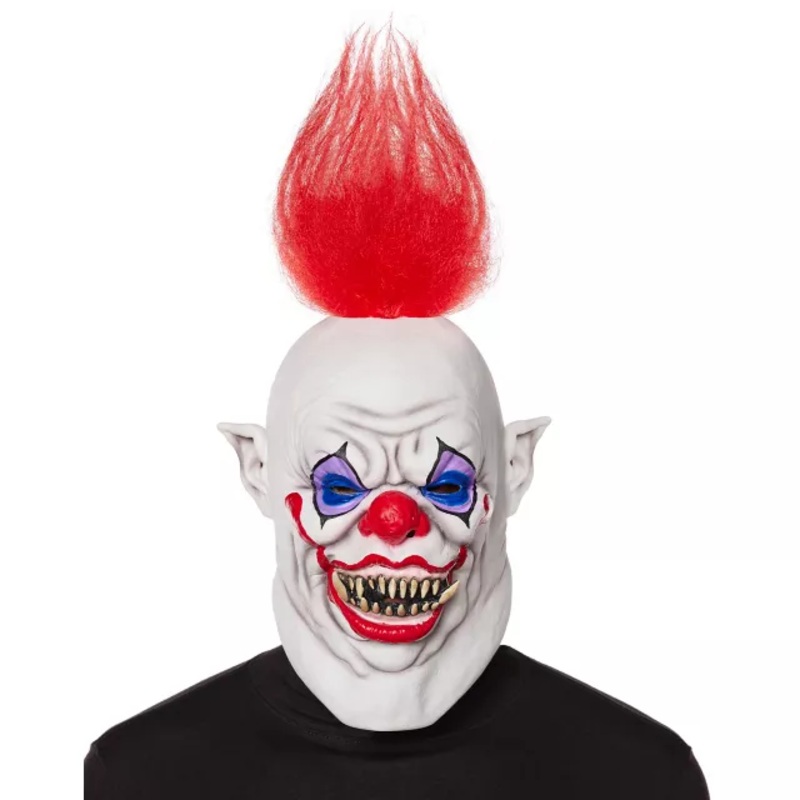 Oversized Scary Clown Full Mask  ONE SIZE FITS MOST
