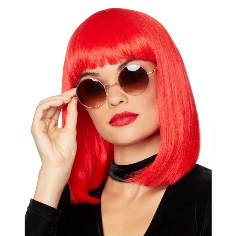 Red Pageboy Wig RED ONE SIZE FITS MOST