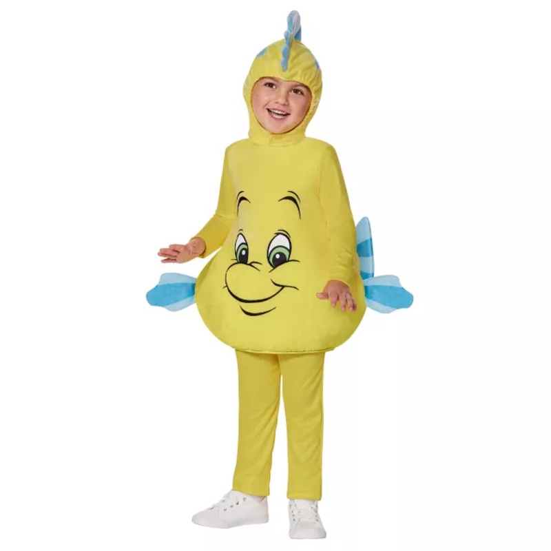 Toddler Flounder Costume - The Little Mermaid BLUE/YELLOW 2T