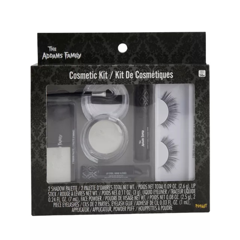 Wednesday Makeup Kit - The Addams Family BLACK AND WHITE ONE SIZE FITS MOST