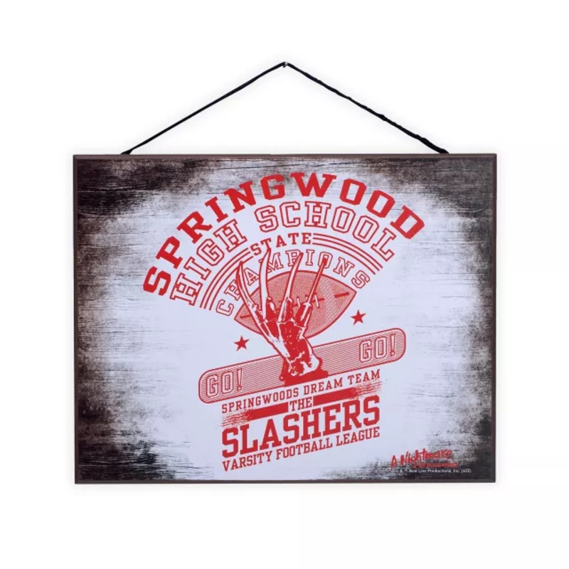 Welcome to Springwood Sign - A Nightmare on Elm Street MULTI-COLOR 10 INCHES