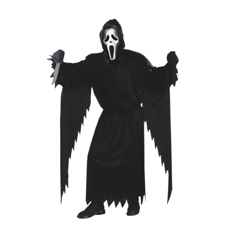 Adult Ghost Face Costume - Scream 4 BLACK ONE SIZE FITS MOST