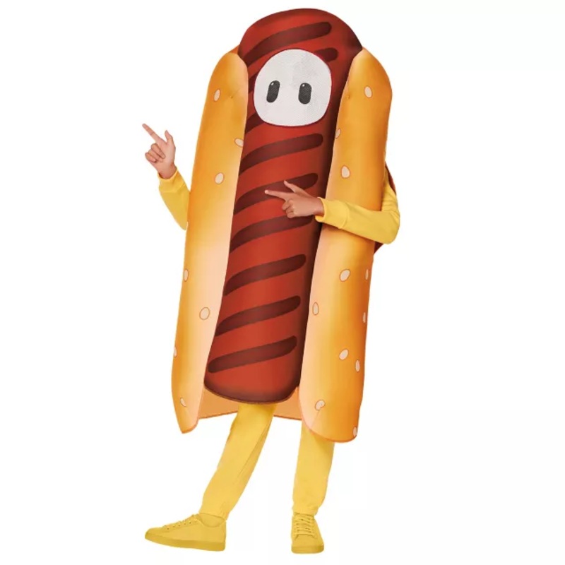 Adult Hot Dog Costume - Fall Guys LIGHT BROWN ONE SIZE FITS MOST
