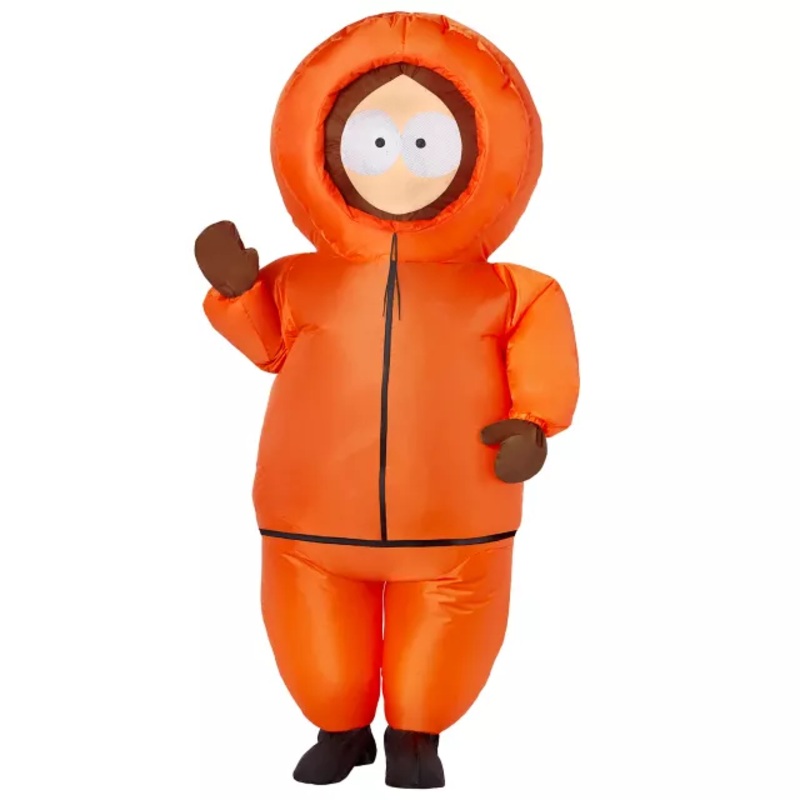 Adult Kenny Inflatable Costume - South Park ORANGE ONE SIZE FITS MOST
